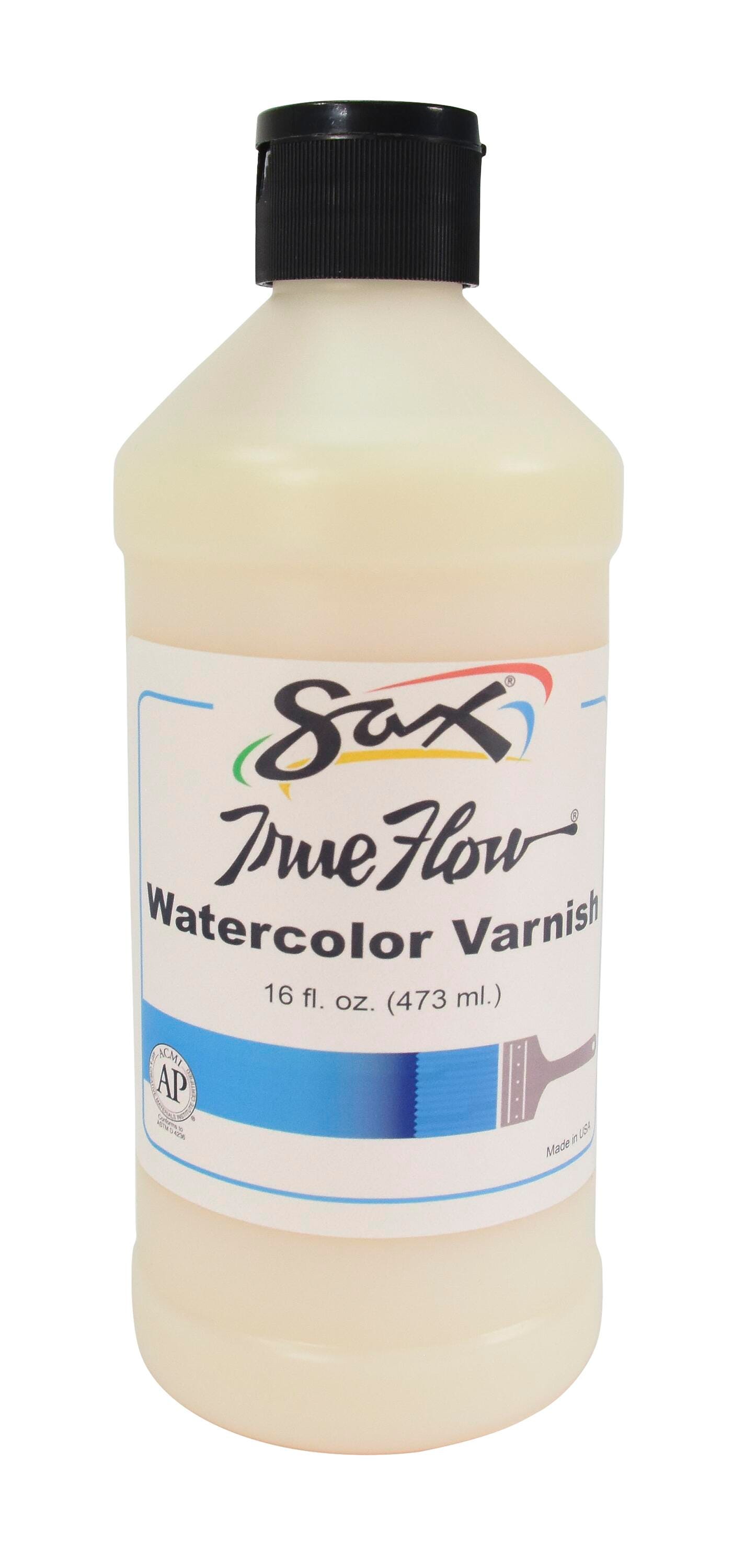 Sax True Flow Watercolor Varnish, Clear Gloss Finish, 1 Pint 402420